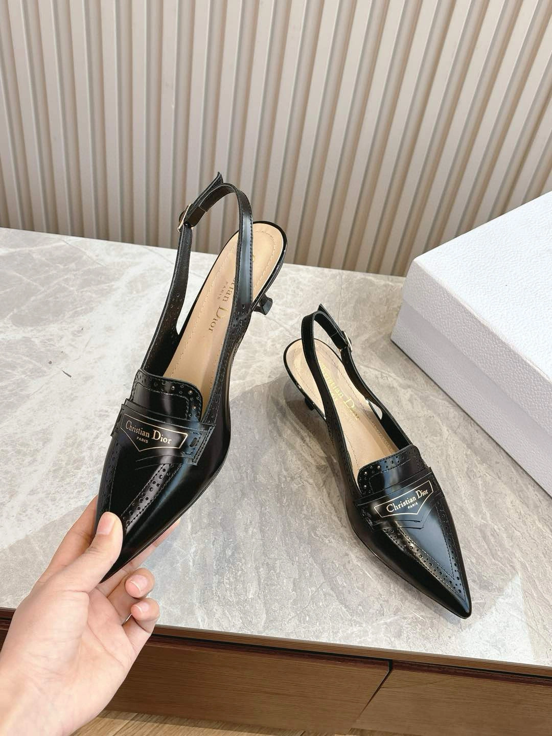 coco-4ior KDV178VEA_S900 Ox hide leather sheepskin Genuine leather Heel heigh3.5CM item:E-X158E0799T